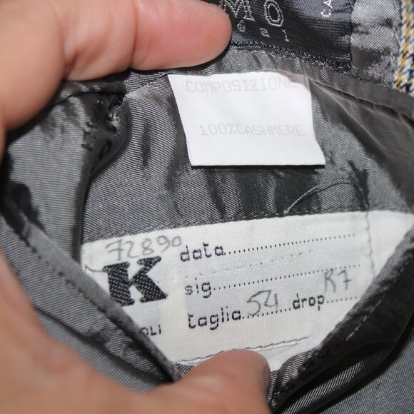 KITON plaid 100% Cashmere Lineden 3-button sport coat - Picture 8 of 8